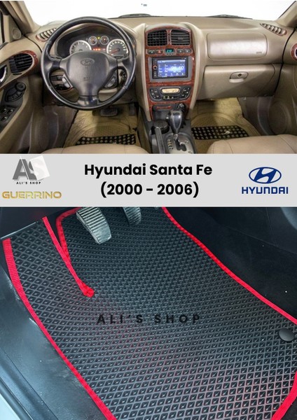 Hyundai Santa Fe 2000-2006 Arası Araca Özel Yeni Nesil Eva Mat Oto Paspas Havuzlu Eva Araba Paspası