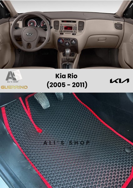 Kia Rio 2005-2011 Arası Araca Özel Yeni Nesil Eva Mat Oto Paspas Havuzlu Eva Araba Paspası