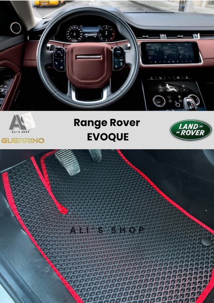 Range Rover Evoque Araca Özel Yeni Nesil Eva Mat Oto Paspas Havuzlu Eva Mat Paspas Araba Paspası