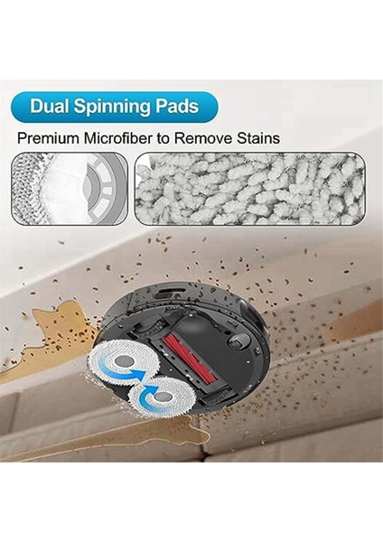 Roborock Q Revo Aksesuar Kiti Için Ana Fırçalar, Paspas Pedleri, Toz Torbaları, Hepa Filtreler, Yan Fırçalar ile Yedek Parça Kiti (Yurt Dışından) fırsatları