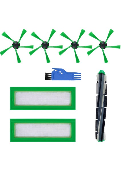 Yedek Parçalar Ana Fırça Yan Fırçalar Filtreler Vorwerk Kobold VR200 VR300 Robotlu Süpürge Aksesuarları (Yurt Dışından)