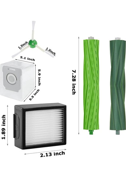 Yedek Parça Ana Fırça Yan Fırçalar Hepa Filtreler Irobot Roomba I3 I7 E5 Elektrikli Süpürge Aksesuarları Için Uyumlu (Yurt Dışından) indirimleri