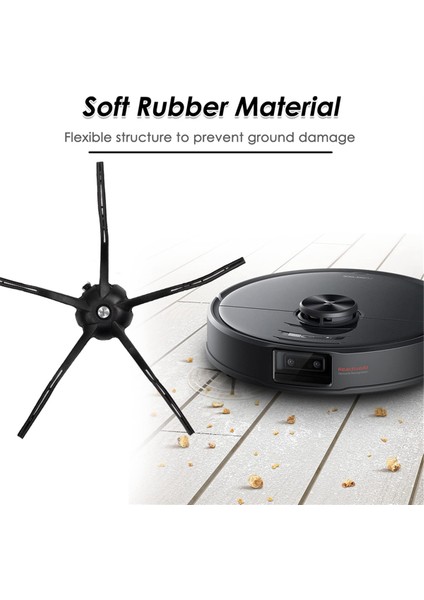 Yan Fırça Roborock S7 S7 + S7 Maxv Ultra S8 Pro Ultra S8 S8 + Q7 Max Q7 Max + Q5 E2 E3 E4 S4 S5 S6 Vakum Için Parçaları Değiştirin (Yurt Dışından)