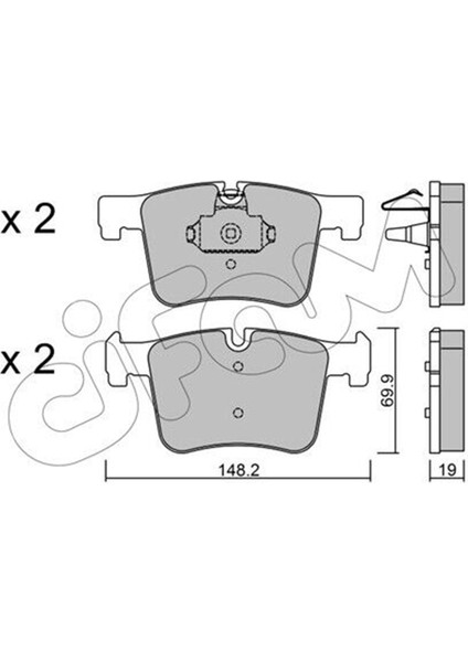 Fren Balatası Bmw Ön F30 Dizel