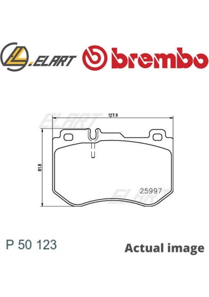 Fren Balatası Mercedes Ön W205 Kare Tip