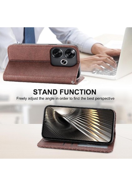 Xiaomi Poco F6 5g Cüzdan Için Flip Case El Kayışı Günlük Kullanım Eşkenar Dörtgen Şekli (Yurt Dışından)