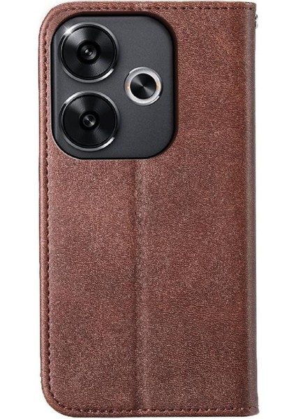 Xiaomi Poco F6 5g Cüzdan Için Flip Case El Kayışı Günlük Kullanım Eşkenar Dörtgen Şekli (Yurt Dışından)