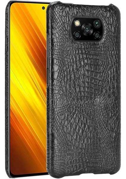Şık Klasik Durumda Xiaomi Poco X3 Nfc Klasik Timsah Moda Anti (Yurt Dışından)