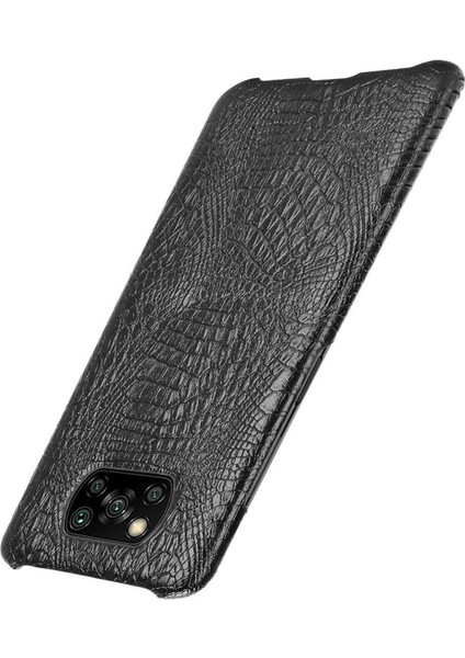 Şık Klasik Durumda Xiaomi Poco X3 Nfc Klasik Timsah Moda Anti (Yurt Dışından)