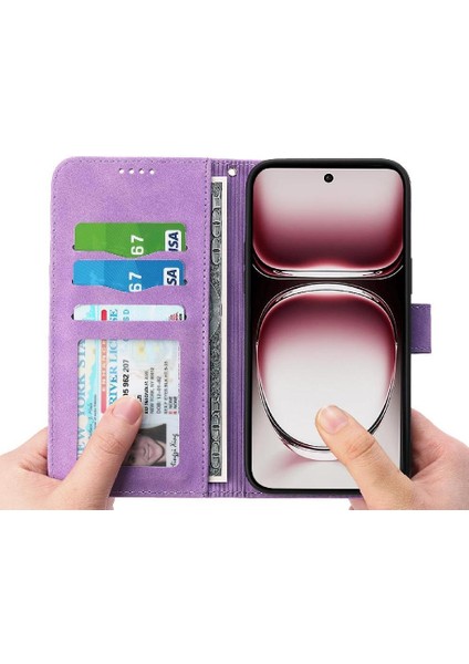 Oppo Oppo 12 Pro 5g Premium Bileklik Kart Yuvaları Nakit Cep Için Flip Case (Yurt Dışından) modelleri