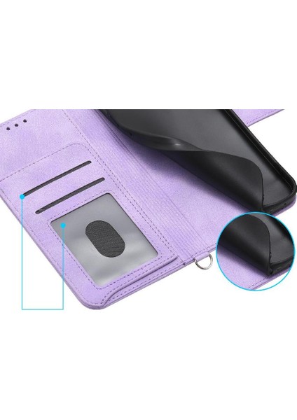 Xiaomi Poco F6 5g Kabartmalı Bileklik Çoklu Kredi Kartı Için Flip Case (Yurt Dışından)