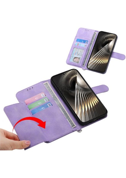 Xiaomi Poco F6 5g Kabartmalı Bileklik Çoklu Kredi Kartı Için Flip Case (Yurt Dışından)