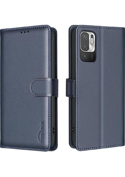 Xiaomi Poco M3 Pro Manyetik Pu Deri Rfıd Engelleme Cüzdan Için Flip Case (Yurt Dışından)