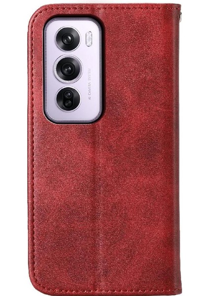 Oppo Oppo 12 Pro 5g Için Flip Case Standı El Kayışı Eşkenar Dörtgen Şekli Günlük Kullanım (Yurt Dışından)