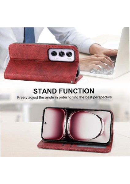 Oppo Oppo 12 Pro 5g Için Flip Case Standı El Kayışı Eşkenar Dörtgen Şekli Günlük Kullanım (Yurt Dışından)