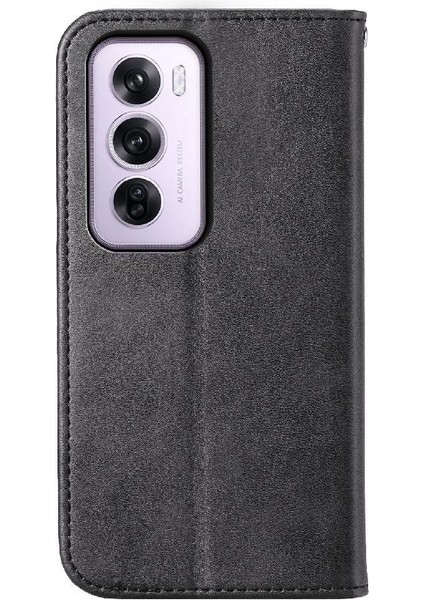 Oppo Oppo 12 Pro 5g Için Flip Case Standı El Kayışı Eşkenar Dörtgen Şekli Günlük Kullanım (Yurt Dışından)