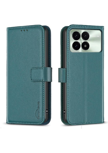 Xiaomi Poco X6 Pro Çoklu Kart Yuvası Için Flip Case Iş Deri Kılıf (Yurt Dışından)