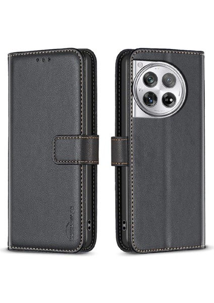 Oneplus 12 5g Için Flip Case Cüzdan Iş Çoklu Kart Yuvası Deri Kılıf (Yurt Dışından)