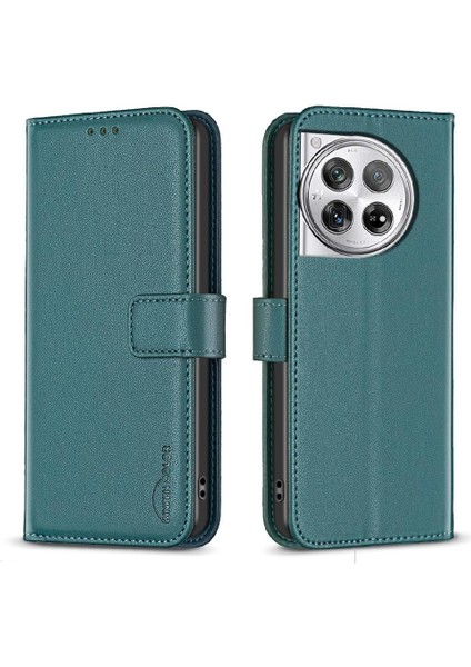 Oneplus 12 5g Için Flip Case Cüzdan Iş Çoklu Kart Yuvası Deri Kılıf (Yurt Dışından)