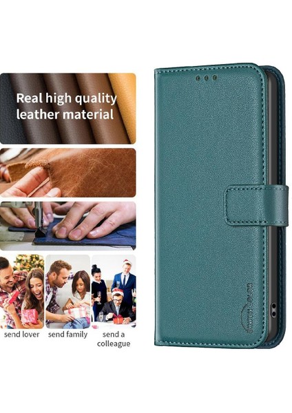 Oneplus 12 5g Için Flip Case Cüzdan Iş Çoklu Kart Yuvası Deri Kılıf (Yurt Dışından)