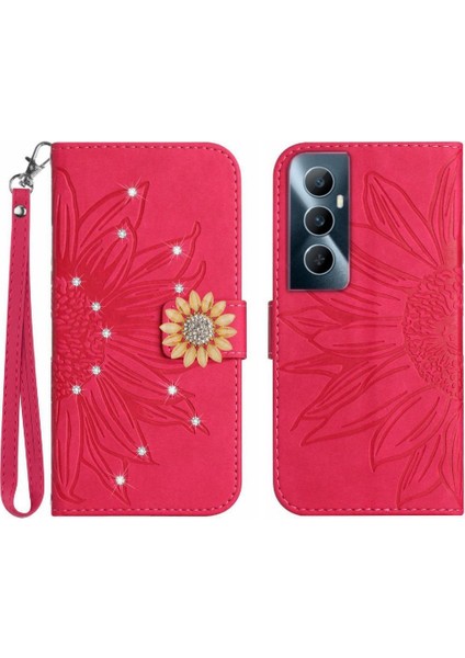 Realme C65 4g Darbeye Dayanıklı Tpu Kabuk Kapak Cüzdan Kredi Kartı Pu (Yurt Dışından)