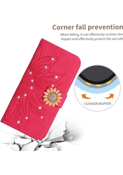 Realme C65 4g Darbeye Dayanıklı Tpu Kabuk Kapak Cüzdan Kredi Kartı Pu (Yurt Dışından)
