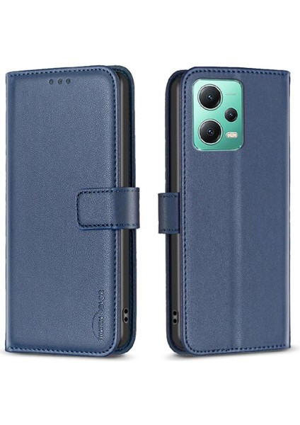 Xiaomi Redmi Not 12 Için Flip Case 5g Çok Renkli Deri Çanta Iş (Yurt Dışından)