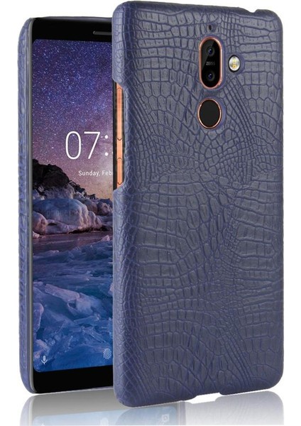 Nokia 7 Plus Anti Scratch Klasik Timsah Kapağı Için Şık Klasik Kılıf (Yurt Dışından)