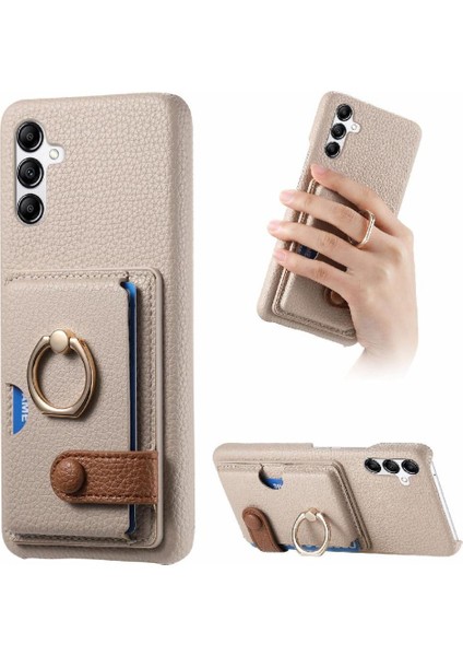 Samsung Galaxy A14 5g Halka Standı Kart Yuvaları Premium Dokulu (Yurt Dışından)