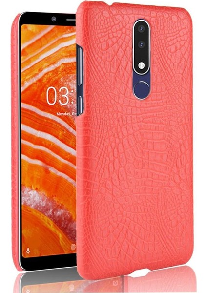 Nokia 3.1 Plus Anti Scratch Klasik Timsah Için Şık Klasik Kılıf (Yurt Dışından)