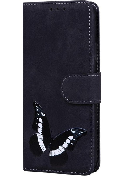 Realme Gt 6 Için Flip Case Kelebek Renk Baskılı Cüzdan Flip Folio Kapak (Yurt Dışından)