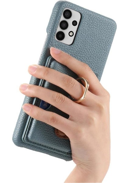 Samsung Galaxy A32 5g Premium Dokulu Deri Kart Yuvaları Halka (Yurt Dışından) modelleri