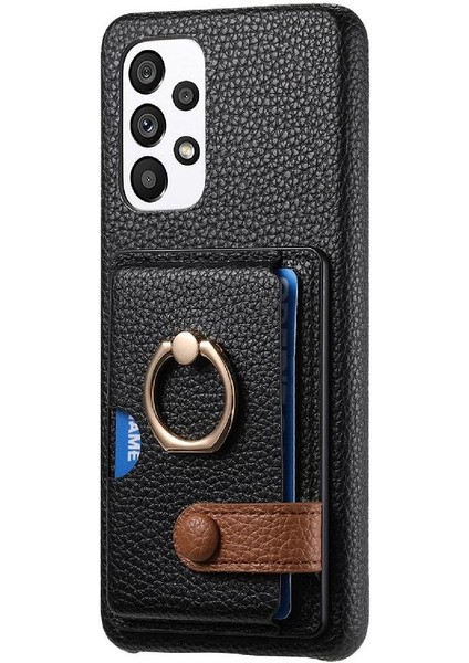 Samsung Galaxy A33 5g Kart Yuvaları Premium Dokulu Deri Yüzük (Yurt Dışından) fiyatları