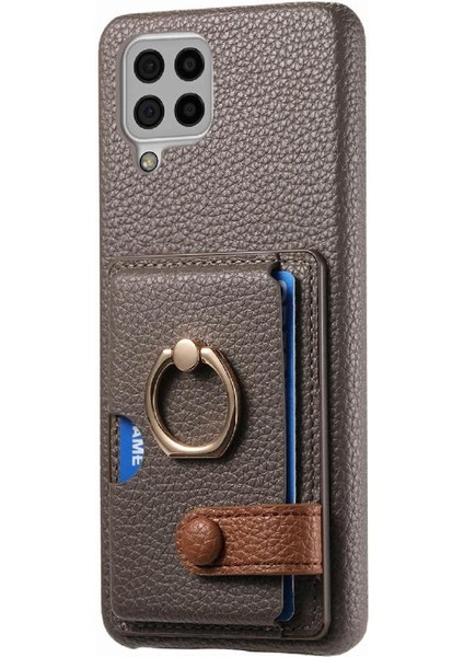 Samsung Galaxy A22 4g Kart Yuvaları Premium Dokulu Deri Yüzük (Yurt Dışından) fırsatları