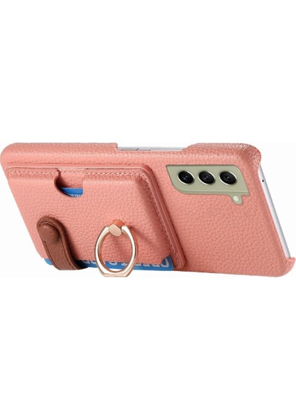 Samsung Galaxy S21 Fe Premium Dokulu Deri Kart Yuvaları Halka (Yurt Dışından) modelleri