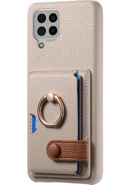 Samsung Galaxy A22 4g Kart Yuvaları Premium Dokulu Deri Yüzük (Yurt Dışından) indirimleri