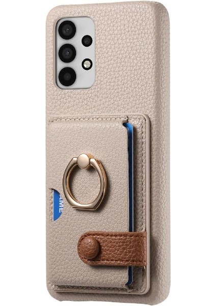 Samsung Galaxy A32 4g Kart Yuvaları Için Kılıf Premium Dokulu Deri Yüzük (Yurt Dışından) fiyatları