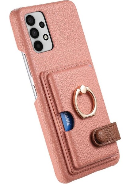 Samsung Galaxy A32 5g Premium Dokulu Deri Kart Yuvaları Halka (Yurt Dışından) indirimleri