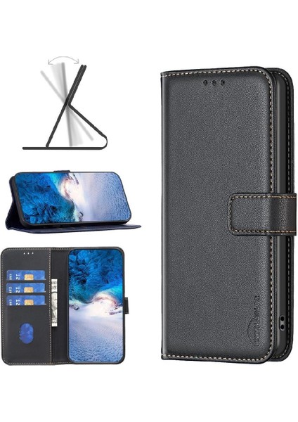 Manyi Mall Samsung Galaxy M34 5g Çok Renkli Deri Kılıf Çoklu Kart Için Flip Case (Yurt Dışından)