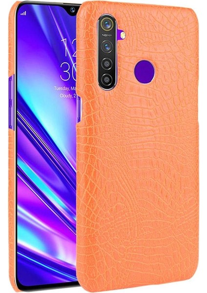 Realme Q/realme 5 Pro Uyumluluk Klasik Kapak Için Şık Klasik Kılıf (Yurt Dışından)