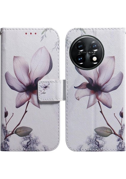 Oneplus 11 Için Flip Case Pu Deri Boyalı Kart Yuvaları Cüzdan Manyetik (Yurt Dışından)
