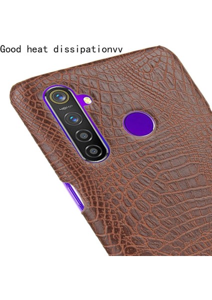 Realme Q/realme 5 Pro Uyumluluk Klasik Kapak Için Şık Klasik Kılıf (Yurt Dışından)