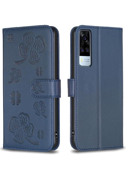 Vıvo Y51/Y51S/VIVO 1A Cüzdan Yonca Çiçek Pu Deri Kart Için Flip Case (Yurt Dışından) indirimleri