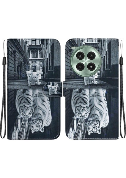 Oneplus Ace 3 Pro Için Kılıf Manyetik Kapatma Pu Deri Cüzdan Kelebek (Yurt Dışından)