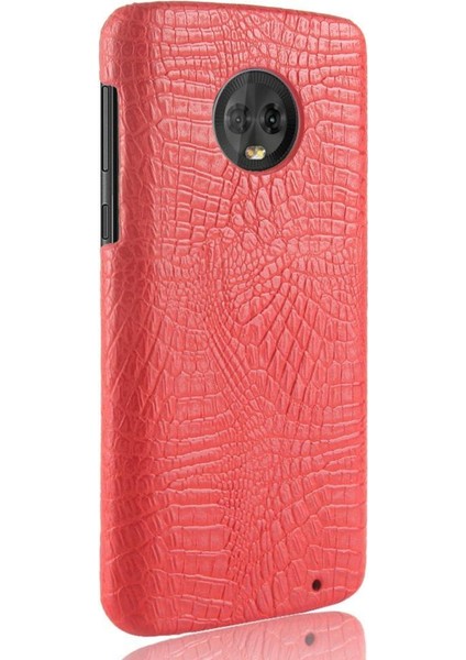 Motorola Moto G6 Klasik Timsah Moda Anti Için Şık Klasik Durumda (Yurt Dışından) fiyatları
