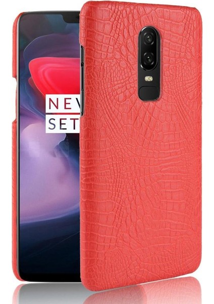 Oneplus 6 Klasik Timsah Moda Uyumluluğu Için Şık Klasik Kılıf (Yurt Dışından)