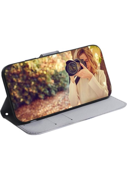 Tecno Camon 20 Pro 4g Manyetik Kapatma Pu Deri Kartı Için Flip Case (Yurt Dışından)