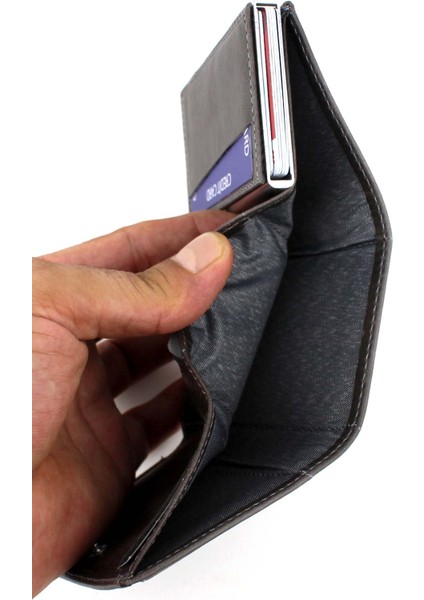 Unisex Taba Hakiki Deri Mekanızmalı Cüzdan Kartlık indirimleri