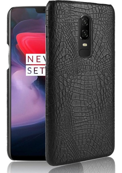 Oneplus 6 Klasik Timsah Moda Uyumluluğu Için Şık Klasik Kılıf (Yurt Dışından)