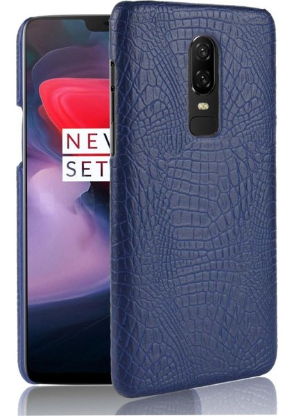 Oneplus 6 Klasik Timsah Moda Uyumluluğu Için Şık Klasik Kılıf (Yurt Dışından)